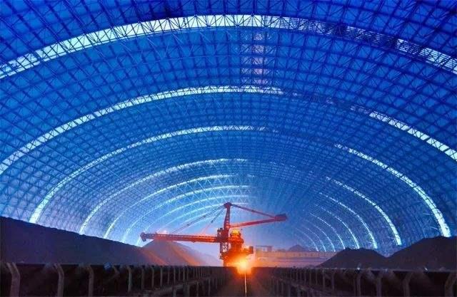 牙克石亿优钢构工程师为您解析原料场封闭技术的特点和类型
